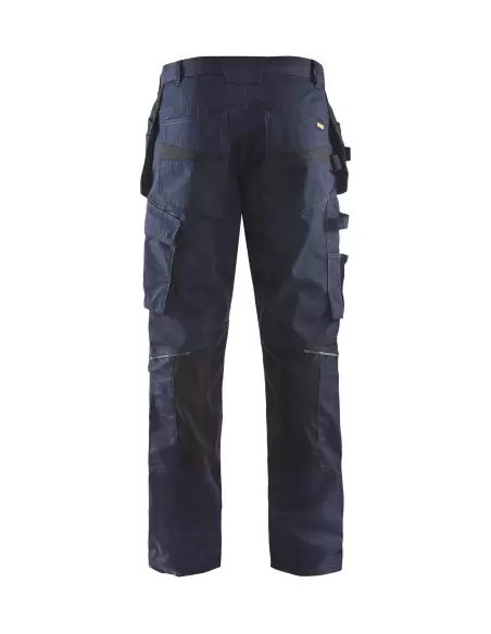 Pantalon maintenance +stretch avec poches flottantes Marine foncé/Noir | 149613308699 - Blaklader