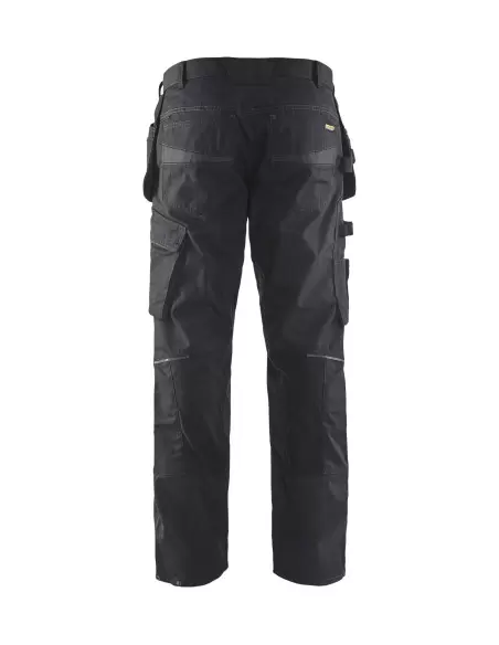 Pantalon maintenance +stretch avec poches flottantes Noir/Gris foncé | 149613309998 - Blaklader