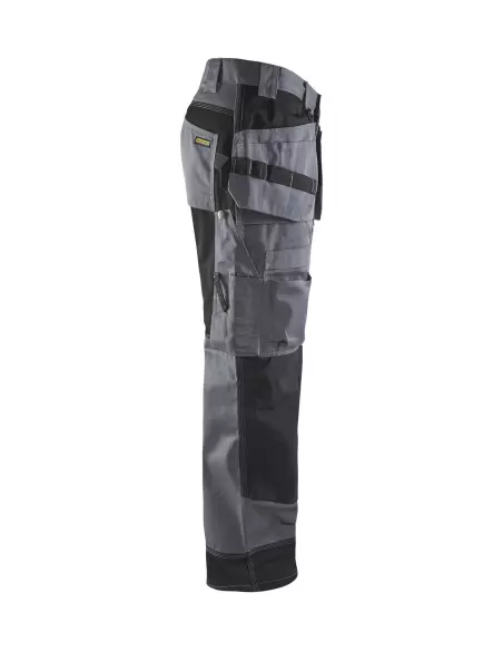 Pantalon artisan+ bicolore Gris clair/Noir | 150418609499 - Blaklader