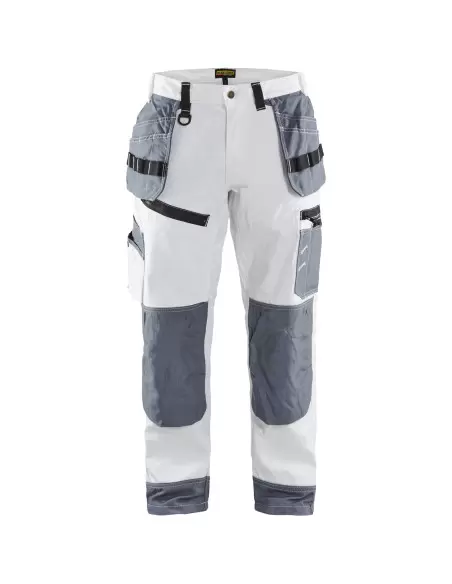 Pantalon X1500 peintre Blanc/Gris clair | 151012101094 - Blaklader
