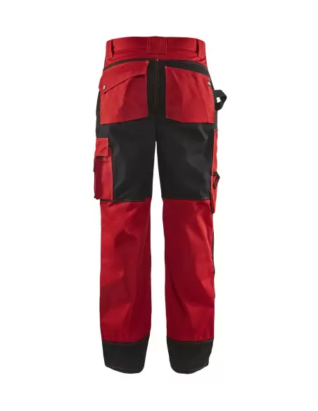 Pantalon artisan bicolore Rouge/Noir | 152318605699 - Blaklader