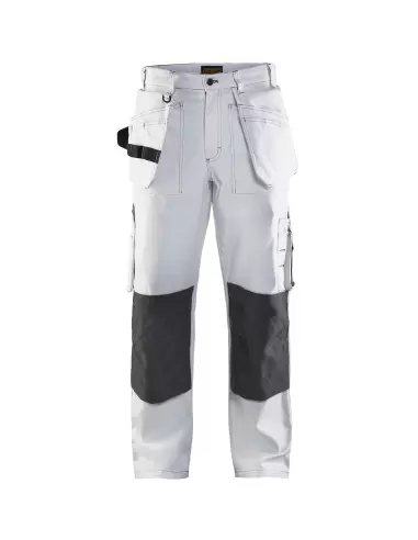 Pantalon peintre Blanc/Gris foncé | 153112101098 - Blaklader
