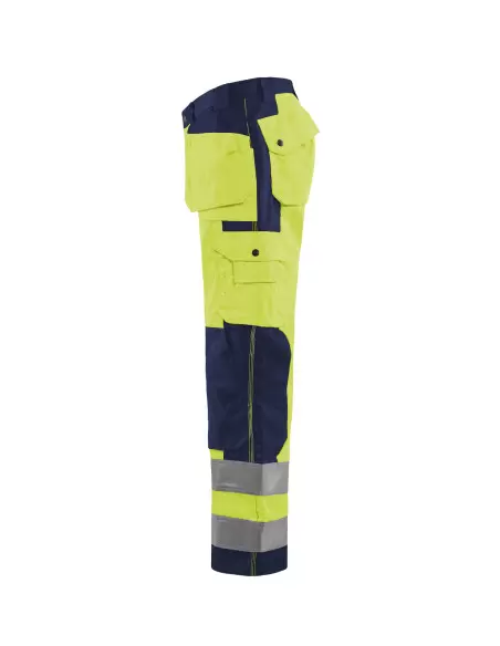 Pantalon Artisan haute visibilité Jaune fluo/Marine | 153318603389 - Blaklader
