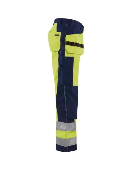 Pantalon Artisan haute visibilité Jaune fluo/Marine | 153318603389 - Blaklader