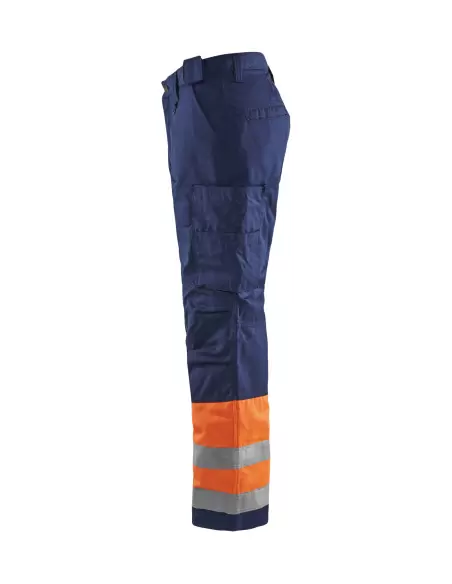 Pantalon haute visibilité hiver Orange fluo/Marine | 186218115389 - Blaklader