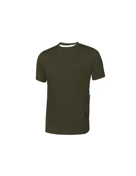 Tee-Shirt manche courte ROAD Dark Green | EY138DG - Upower