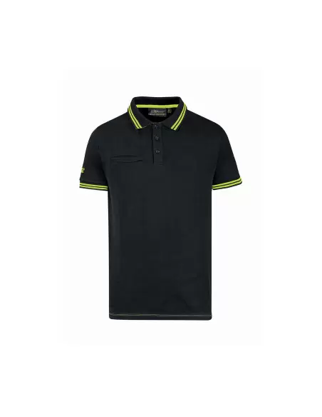 Polo manches courtes WAY Black Carbon | EY264BC - Upower