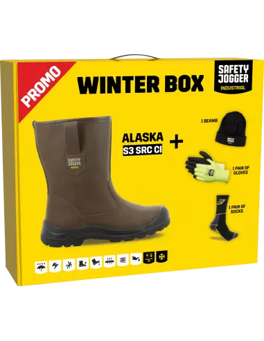Winter Box Bottes de sécurité en cuir fourrées ALASKA S3 SRC CI | PROMOALASK - Safety Jogger