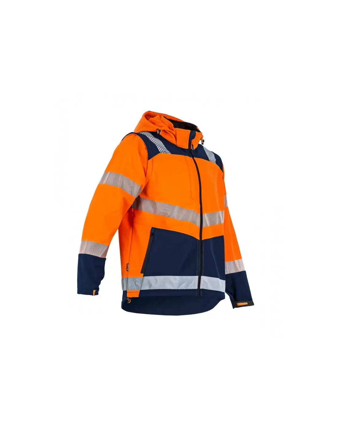 VESTE HAUTE VISIBILITÉ ORANGE FLUO LED HOMME - LMA