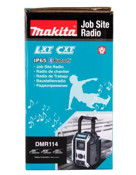 Radio de chantier 12 à 18V Li-Ion (machine seule) | DMR114 - Makita