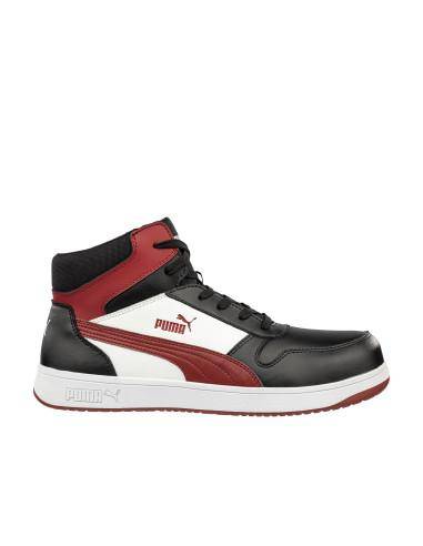 Chaussures de sécurité FRONTCOURT BLK/WHT/RED | 630050 - Puma Safety