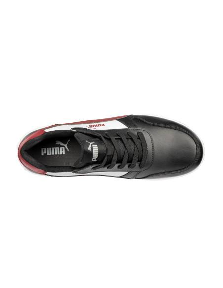 Chaussures de sécurité FRONTCOURT BLK/WHT/RED | 640200 - Puma Safety