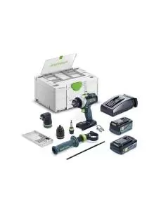 Perceuse-visseuse sans fil QUADRIVE TDC 18/4 5,0/4,0 I-Set | 577612 - Festool