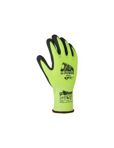 Gants de travail de sécurité FLEX Jaune fluo (12 piéces) | UG00005 - Upower