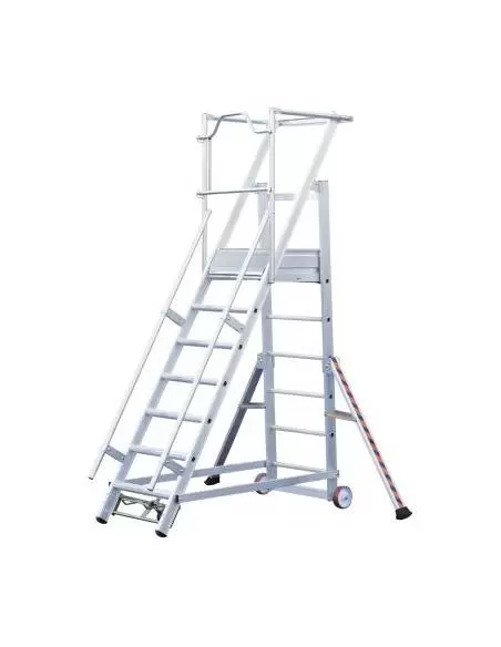 Escalier de rayonnage mobile 10 marches | 02271110 - Tubesca