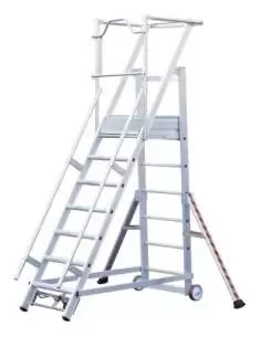 Escalier de rayonnage mobile 15 marches | 02271115 - Tubesca