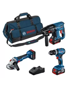 Pack 3 outils + 2 Batteries + 1 Chargeur + Sac | 0615990N29 - Bosch