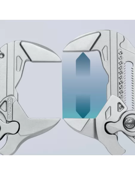 Pince-clé chromée 300 mm | 86 03 300 - Knipex
