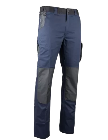 Pantalon bicolore stretch poches genouillères | 1822 HERCULE - LMA