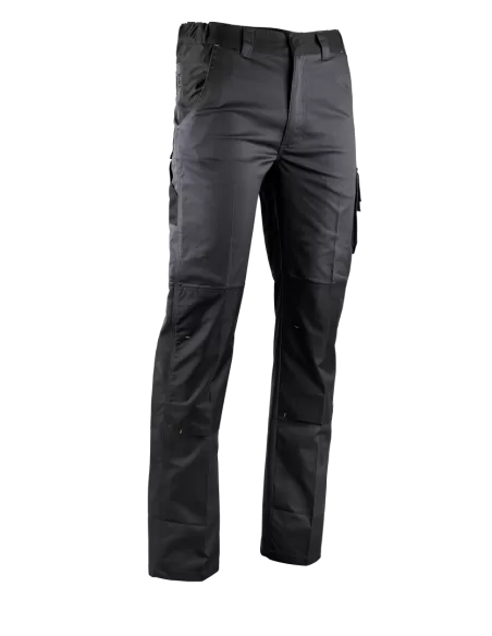 Pantalon bicolore stretch poches genouillères | 1813 VULCAIN - LMA