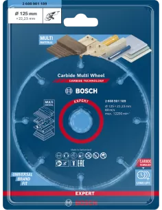 Bosch Professional Disque à tronçonner droit X-LOCK Expert for Metal 125 x  2.5