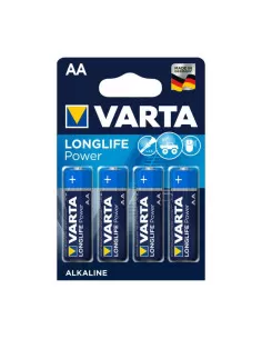 4 Piles Alcaline Varta Longlife Power 1.5 V AA / LR6 | Varta
