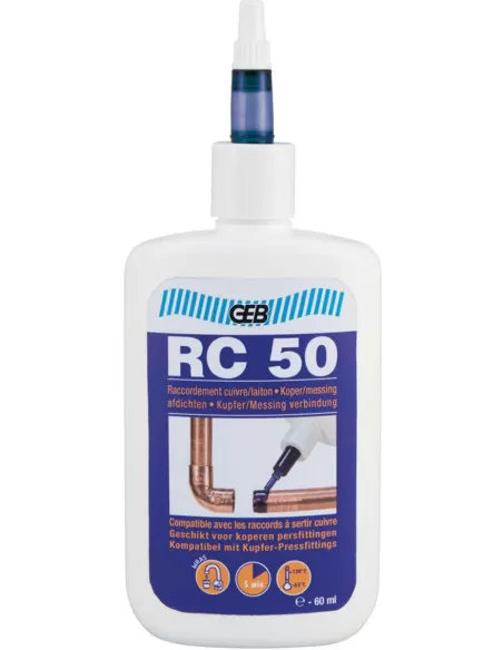 Colle-résine raccordement cuivre laiton RC50 (60 ml)
