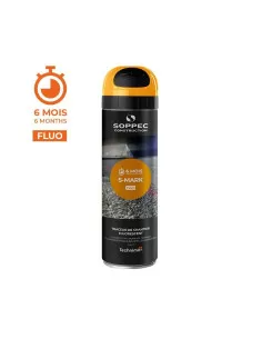Traceur de chantier fluorescent S MARK Orange (500 ml) | 141916 - Soppec