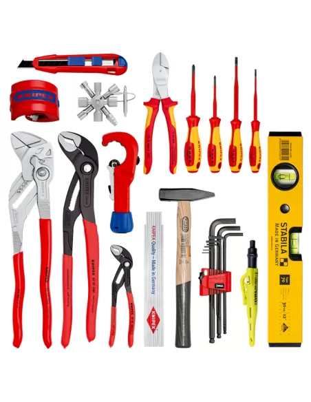 Mallette à outils « Robust26 » Plomberie 17 outils | 00 21 33 S - Knipex