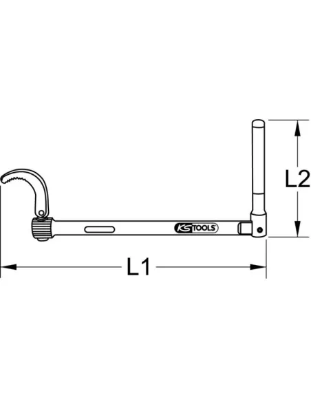 Clé lavabo Ø10-32 mm | 125.1000 - KS Tools